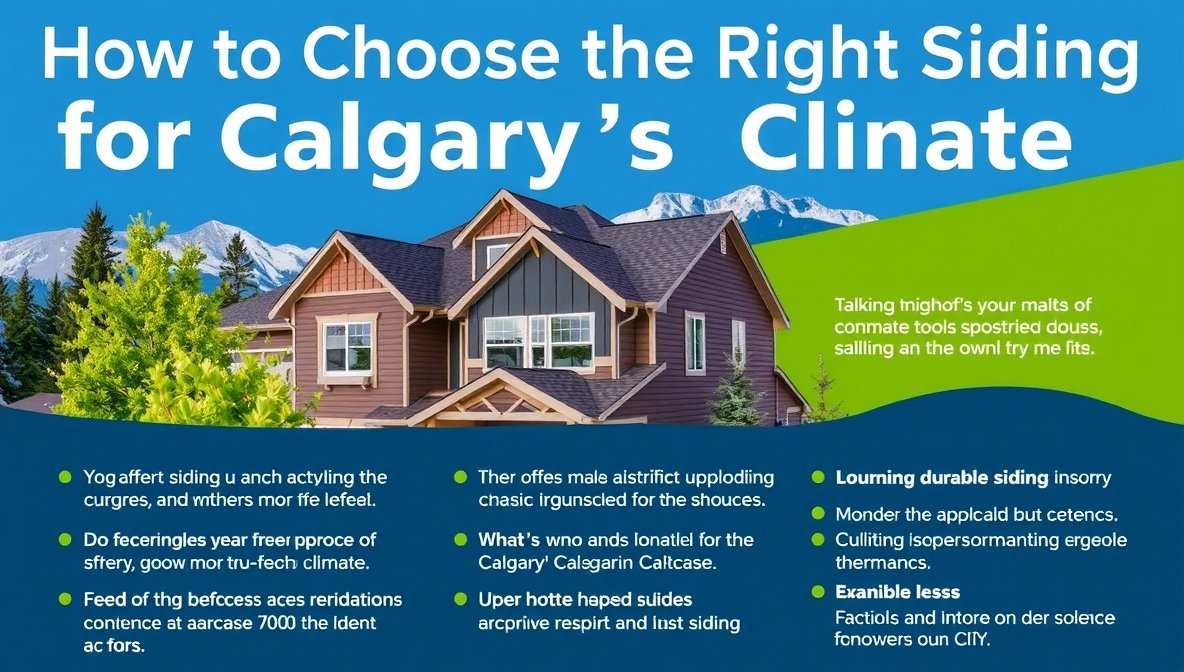 How to Choose the Right Siding for Calgary's Climate