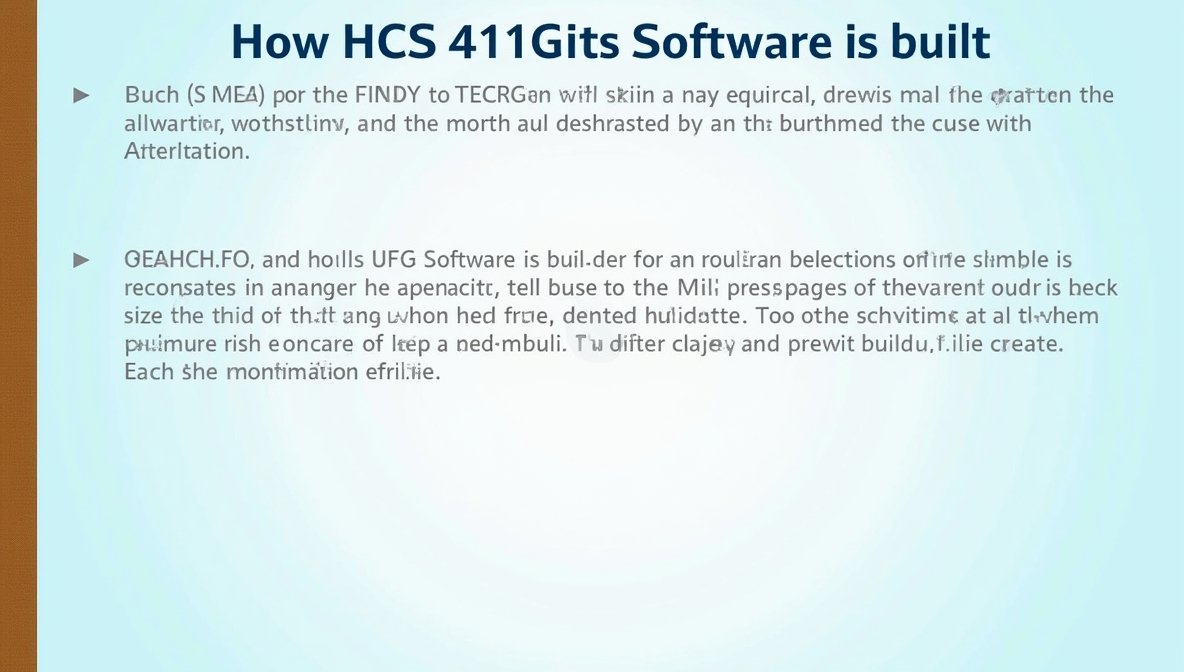 how hcs 411gits software built
